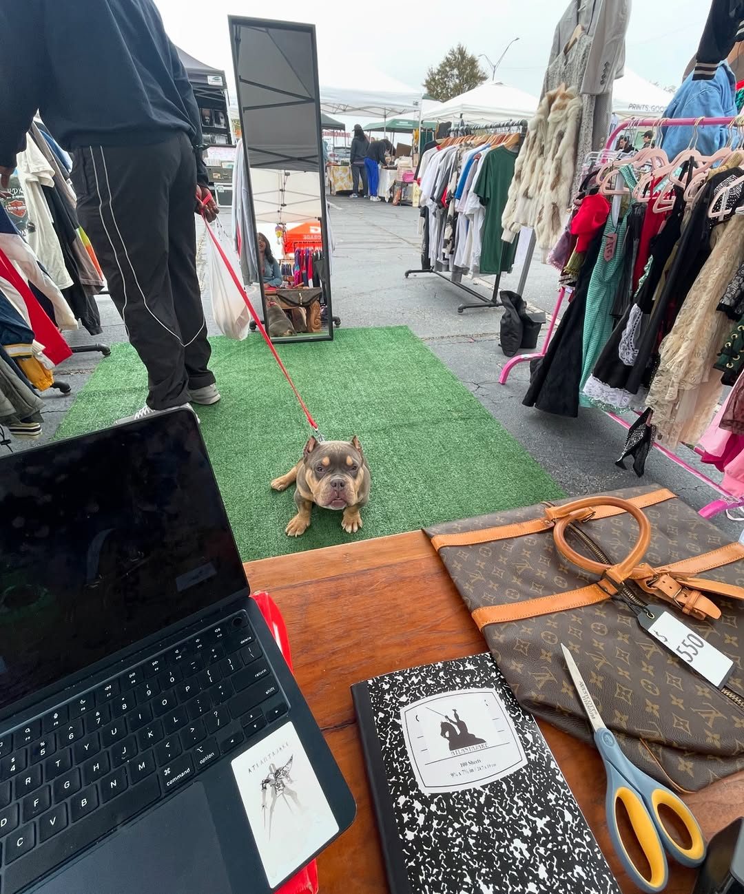Booth setup — Furry Friends Welcome!