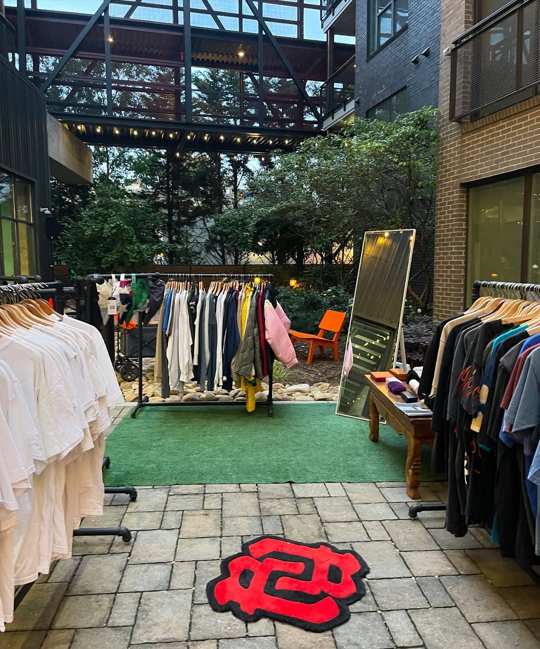 Evening popup — Atlanta courtyard