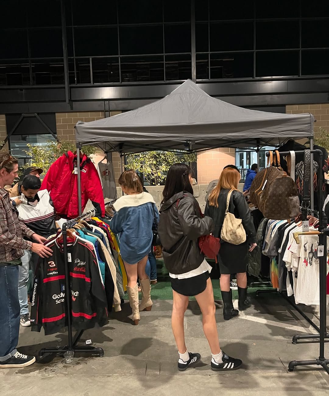 Night market — busy booth