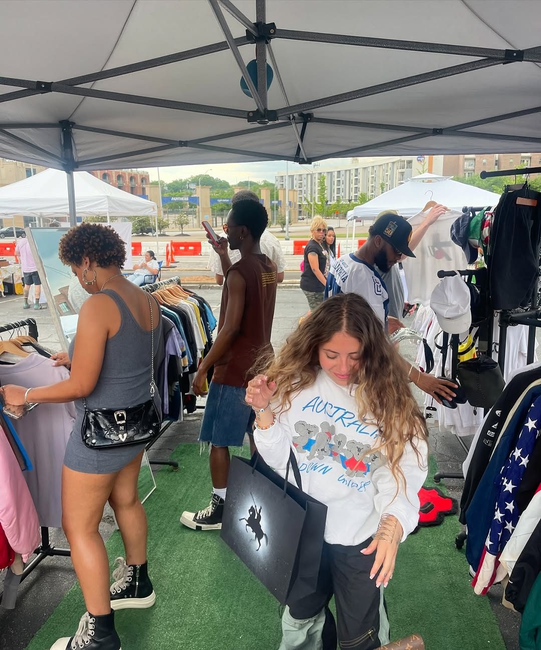 Shoppers at AtlantaJake popup Atlanta